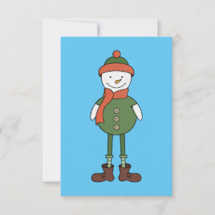 Coole Sneeuwman RSVP Kaartje