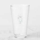 Coole spook Halloween sfeer Glas (Achterkant)