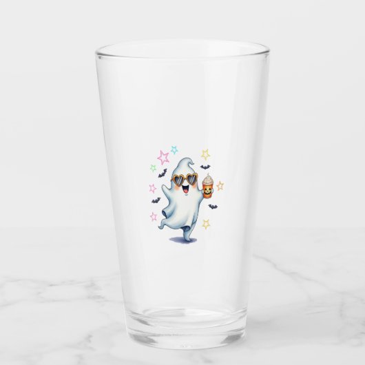 Coole spook Halloween sfeer Glas (Voorkant)