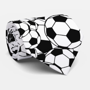 coole sportbal in de voetbalsport getild stropdas