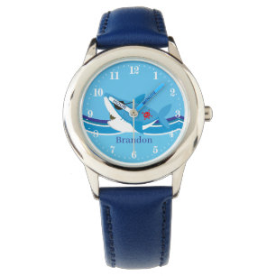 coole strand shark add name horloge