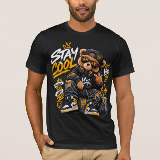 Coole Streetwear Teddybeer – Urbane Hip Hop Graffi T-shirt