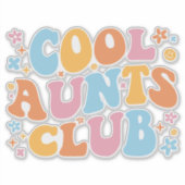 Coole tantes Club III Sticker (Voorkant)