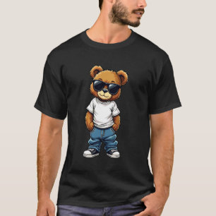 Coole teddybeer grafische mannen vrouwen jongen me t-shirt