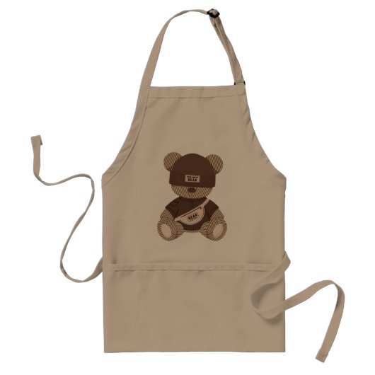 Coole teddybeer: het beste berenontwerp standaard schort (Voorkant)