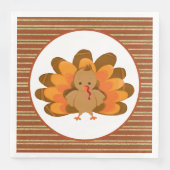 coole Thanksgiving Vakantie kalkoen Servet (Voorkant)
