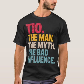Coole Tio Voor Oom Mannen Vader Van Neef Niece T-shirt