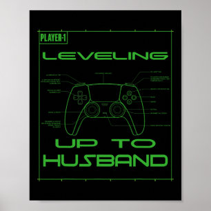 Coole toekomstige echtgenoot voor mannen jongens b poster