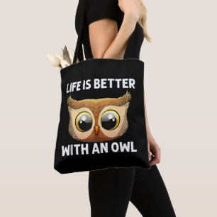 Coole Uil Kunst Voor Mannen Vrouwen Nachtelijke Vo Draagtas
