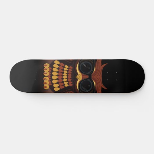 Coole Uil Skateboard (Horizontaal)
