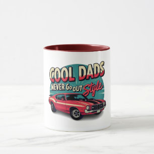 Coole vaders gaan nooit uit de mode Vintage-spiera Mok