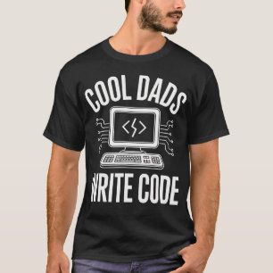 Coole vaders schrijven code Grappige programmeur C T-shirt