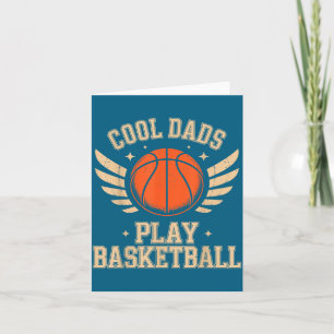 Coole vaders spelen basketbal Illustratie Kaart