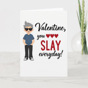 Coole vent slaat valentijnskaart kaart