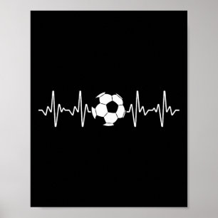 Coole Voetbal Kunst Voor Mannen Vrouwen Voetbal Li Poster