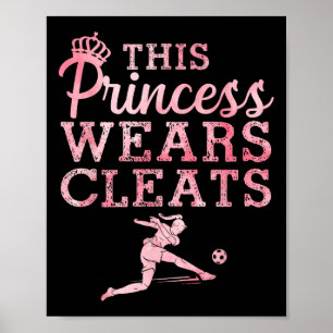 Coole Voetbal Kunst Voor Vrouwen Tiener Meisjes Ke Poster