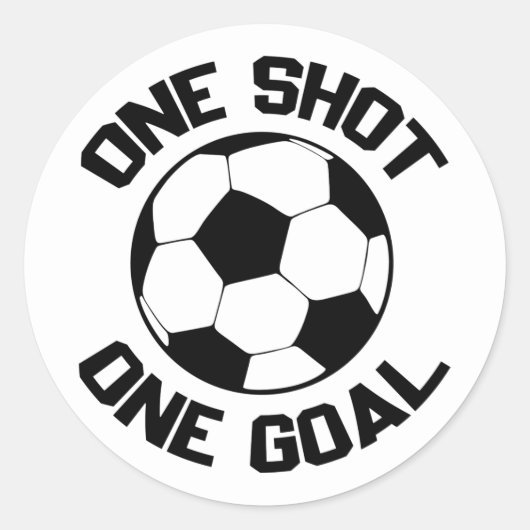 coole voetbalsport ronde sticker (Voorkant)