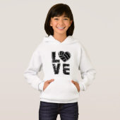 coole volleybalsportliefhebbers Hoodie (Voorkant volledig)