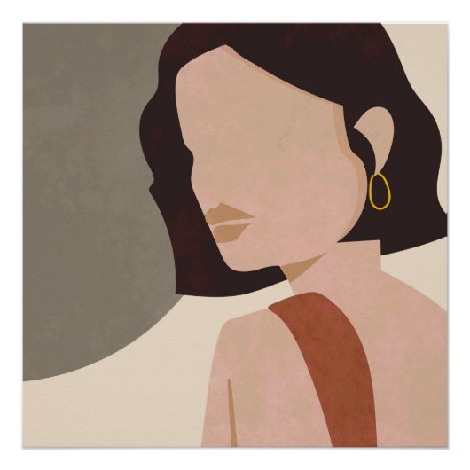Coole vrouw perfect poster (Voorkant)