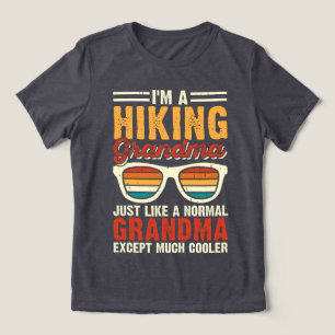Coole Wandel-Oma Retro Zonsondergang Zonnebril Tri-Blend Shirt