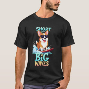 Coole Welsh Corgi Surfende Hond T-shirt