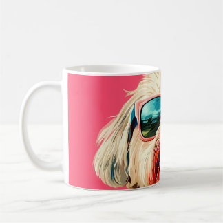 Coole West Highland White Terrier hond met zonnebr Koffiemok