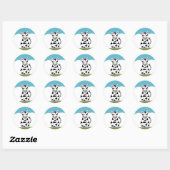 Coole Zebra Ronde Sticker (Vel)