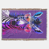 Coole zebra vibes deken (Voorkant)