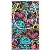 coole zombie Halloween party Klein Cadeauzakje (Achterkant)