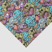 coole zombie Halloween party Tissuepapier (Detail)