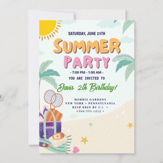 COOLE Zomerfeest Kaart (Voorkant)