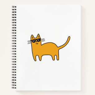 Coole Zonnebril Kat Notitieboek