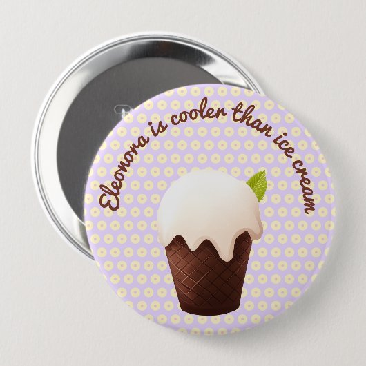 Cooler Than Ice Cream – Mint&Chocolate Cup Button (Voorkant /achterkant)