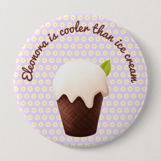 Cooler Than Ice Cream – Mint&Chocolate Cup Button (Voorkant)