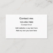 Coolest Auto Detail Cartes de visite Nouveau (Dos)