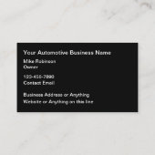 Coolest Automotive Services Style Carte de visite (Dos)