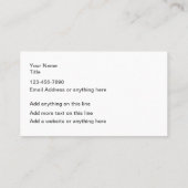 Coolest Automotive Visitekaartjes Sjabloon (Achterkant)