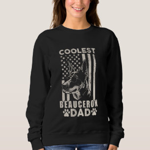 Coolest Beauceron Dad Amerikaanse vlag Hond Fa Trui