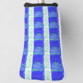 Coolest Blue Nautical Abstract  Golfheadcover (Draai 90)