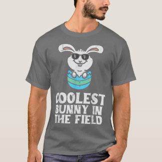 Coolest Bunny In The Field Cute Toddler Boys Easte T-shirt