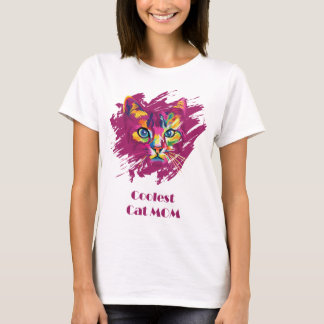 Coolest Cat Mom T-shirt
