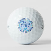 Coolest Dad By Par Golfer Geboorte Gift Golfballen (Voorkant)
