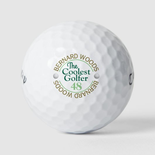 Coolest Dad By Par Golfer Gift Golfballen (Voorkant)