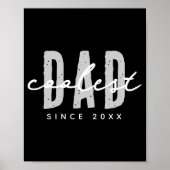 Coolest Dad Since 20xx Modern Simple Preppy  Poster (Voorkant)