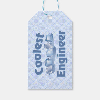 Coolest Engineer Ice Gift Label Cadeaulabel