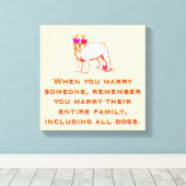 Coolest French Bulldog Boy Canvas Afdruk (Insitu (Houten vloer))