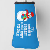 Coolest Geography Teacher Golfheadcover (Draai 90)