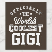 Coolest Gigi Wijn Etiket (Enkel label)