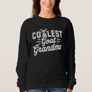 Coolest Goat Grandma Funny Boerderij Animal Oma Gi Trui
