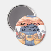 Coolest Handyman Business Magnets clients (Recto/Verso)